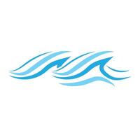 Water Wave Logo, Ocean Wave Simple Design, Vector Symbol Illustration Template