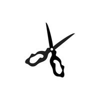 Scissors Logo, Cutting Tools Vector, Barbershop Razor Scissors Simple Design, Illustration Template Icon vector