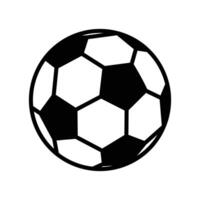 plantilla de diseño de vector de icono de balón de fútbol en fondo blanco