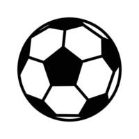 plantilla de diseño de vector de icono de balón de fútbol en fondo blanco