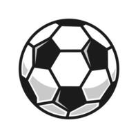 plantilla de diseño de vector de icono de balón de fútbol en fondo blanco