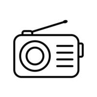 radio icon vector design template in white background