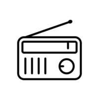 radio icono vector diseño modelo en blanco antecedentes