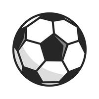 plantilla de diseño de vector de icono de balón de fútbol en fondo blanco