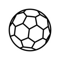 plantilla de diseño de vector de icono de balón de fútbol en fondo blanco