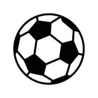 plantilla de diseño de vector de icono de balón de fútbol en fondo blanco