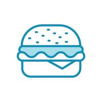 hamburguesa icono vector diseño modelo en blanco antecedentes