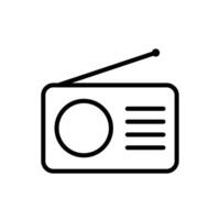 radio icono vector diseño modelo en blanco antecedentes