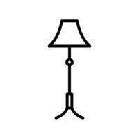 floor lamp icon vector design template in white background