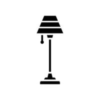 piso lámpara icono vector diseño modelo en blanco antecedentes