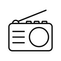 radio icon vector design template in white background