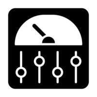 Control Panel Vector Glyph Icon For Personal And Commercial Use.