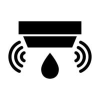 Flood Sensor Vector Glyph Icon For Personal And Commercial Use.