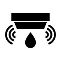 Flood Sensor Vector Glyph Icon For Personal And Commercial Use.