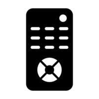 Remote Control Vector Glyph Icon For Personal And Commercial Use.