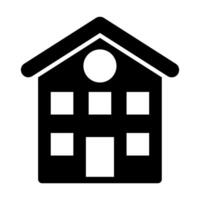 Residential User Vector Glyph Icon For Personal And Commercial Use.