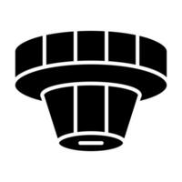 Smoke Detector Vector Glyph Icon For Personal And Commercial Use.