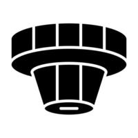 Smoke Detector Vector Glyph Icon For Personal And Commercial Use.