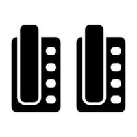 Intercom Vector Glyph Icon For Personal And Commercial Use.