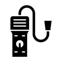 Gas Detector Vector Glyph Icon For Personal And Commercial Use.