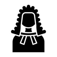 Judge Vector Glyph Icon For Personal And Commercial Use.