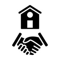 Deal Vector Glyph Icon For Personal And Commercial Use.