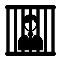 Prison Vector Glyph Icon For Personal And Commercial Use.