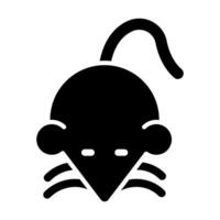 Rat Vector Glyph Icon For Personal And Commercial Use.