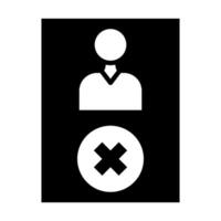 Blaklist Vector Glyph Icon For Personal And Commercial Use.