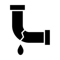 Leakage Vector Glyph Icon For Personal And Commercial Use.