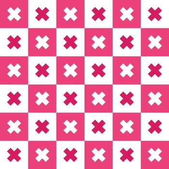 Pink cross pattern. Cross vector pattern. Cross pattern.  Seamless geometric pattern for clothing, wrapping paper, backdrop, background, gift card, decorating.