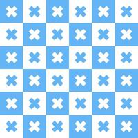 Blue cross pattern. Cross vector pattern. Cross pattern.  Seamless geometric pattern for clothing, wrapping paper, backdrop, background, gift card, decorating.