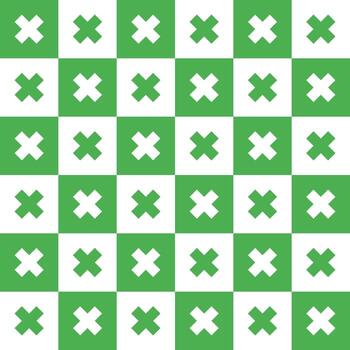 Light green cross pattern. Cross vector pattern. Cross pattern.  Seamless geometric pattern for clothing, wrapping paper, backdrop, background, gift card, decorating.