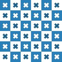 Navy blue cross pattern. Cross vector pattern. Cross pattern.  Seamless geometric pattern for clothing, wrapping paper, backdrop, background, gift card, decorating.