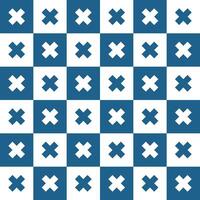 Navy blue cross pattern. Cross vector pattern. Cross pattern.  Seamless geometric pattern for clothing, wrapping paper, backdrop, background, gift card, decorating.