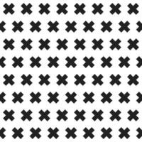 Black cross pattern. Cross vector pattern. Cross pattern.  Seamless geometric pattern for clothing, wrapping paper, backdrop, background, gift card, decorating.