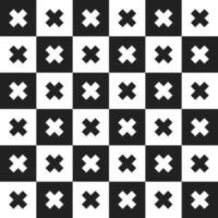 Black cross pattern. Cross vector pattern. Cross pattern.  Seamless geometric pattern for clothing, wrapping paper, backdrop, background, gift card, decorating.