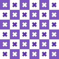 Purple cross pattern. Cross vector pattern. Cross pattern.  Seamless geometric pattern for clothing, wrapping paper, backdrop, background, gift card, decorating.