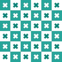 Green cross pattern. Cross vector pattern. Cross pattern.  Seamless geometric pattern for clothing, wrapping paper, backdrop, background, gift card, decorating.