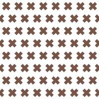 Brown cross pattern. Cross vector pattern. Cross pattern.  Seamless geometric pattern for clothing, wrapping paper, backdrop, background, gift card, decorating.