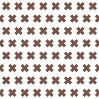 Brown cross pattern. Cross vector pattern. Cross pattern.  Seamless geometric pattern for clothing, wrapping paper, backdrop, background, gift card, decorating.