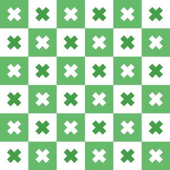 Light green cross pattern. Cross vector pattern. Cross pattern.  Seamless geometric pattern for clothing, wrapping paper, backdrop, background, gift card, decorating.