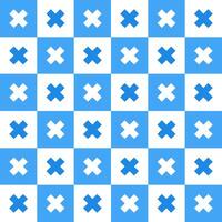 Blue cross pattern. Cross vector pattern. Cross pattern.  Seamless geometric pattern for clothing, wrapping paper, backdrop, background, gift card, decorating.
