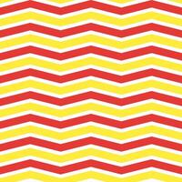 rojo y amarillo zigzag modelo. zigzag línea modelo. zigzag sin costura modelo. decorativo elementos, ropa, papel envase, baño losas, pared losas, fondo, antecedentes. vector