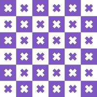 Purple cross pattern. Cross vector pattern. Cross pattern.  Seamless geometric pattern for clothing, wrapping paper, backdrop, background, gift card, decorating.