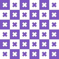 Purple cross pattern. Cross vector pattern. Cross pattern.  Seamless geometric pattern for clothing, wrapping paper, backdrop, background, gift card, decorating.