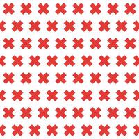 Red cross pattern. Cross vector pattern. Cross pattern.  Seamless geometric pattern for clothing, wrapping paper, backdrop, background, gift card, decorating.