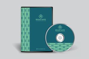 Elegant shape DVD cover template vector