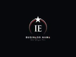 Monogram Luxury Ie Star Logo, Creative Circle IE Company Logo Symbol vector