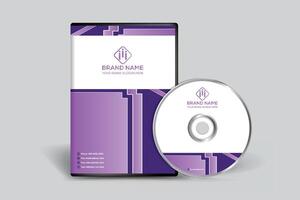 DVD cover design template vector